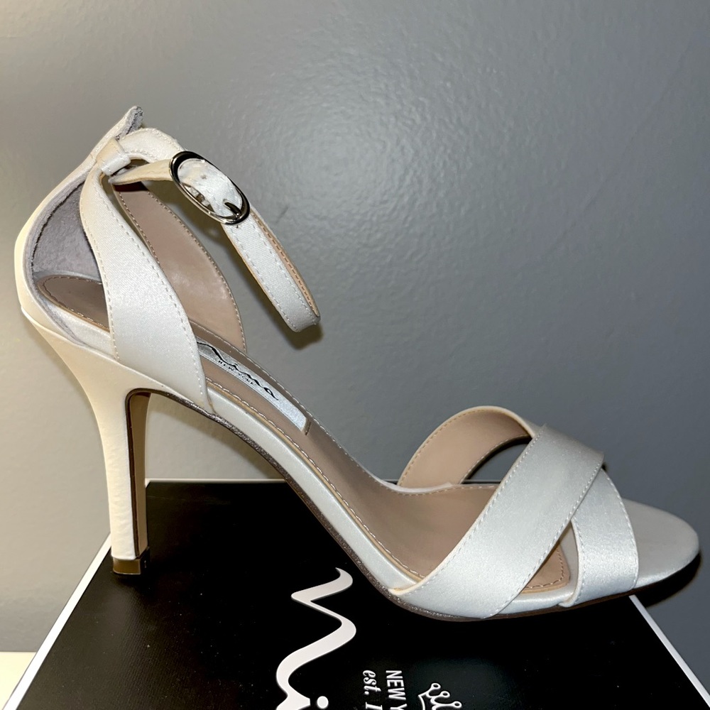 Satin Bridal Heels (Brand New)